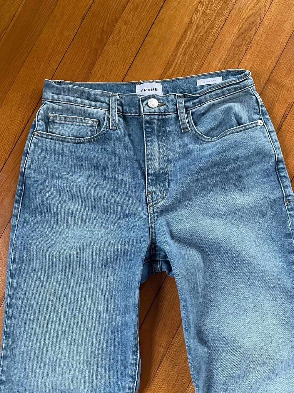 FRAME // Le Jane Ankle  straight leg jeans - Deepwater wash size 28 - Picture 6 of 13